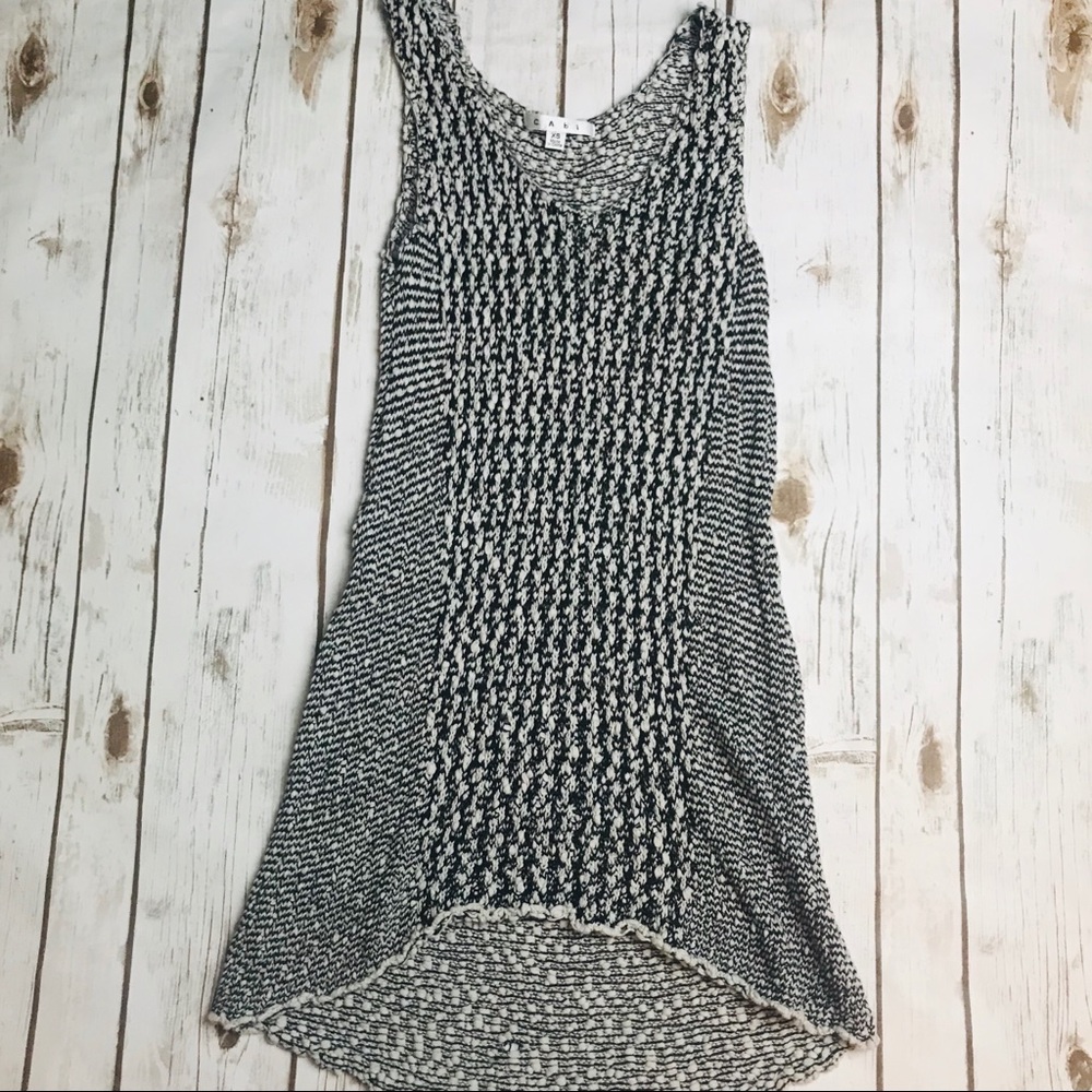 CAbi Tape Yarn Knit Tunic Tank Hi Low